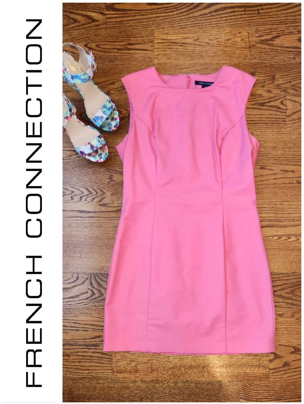 Coral Pink Sheath Minidress